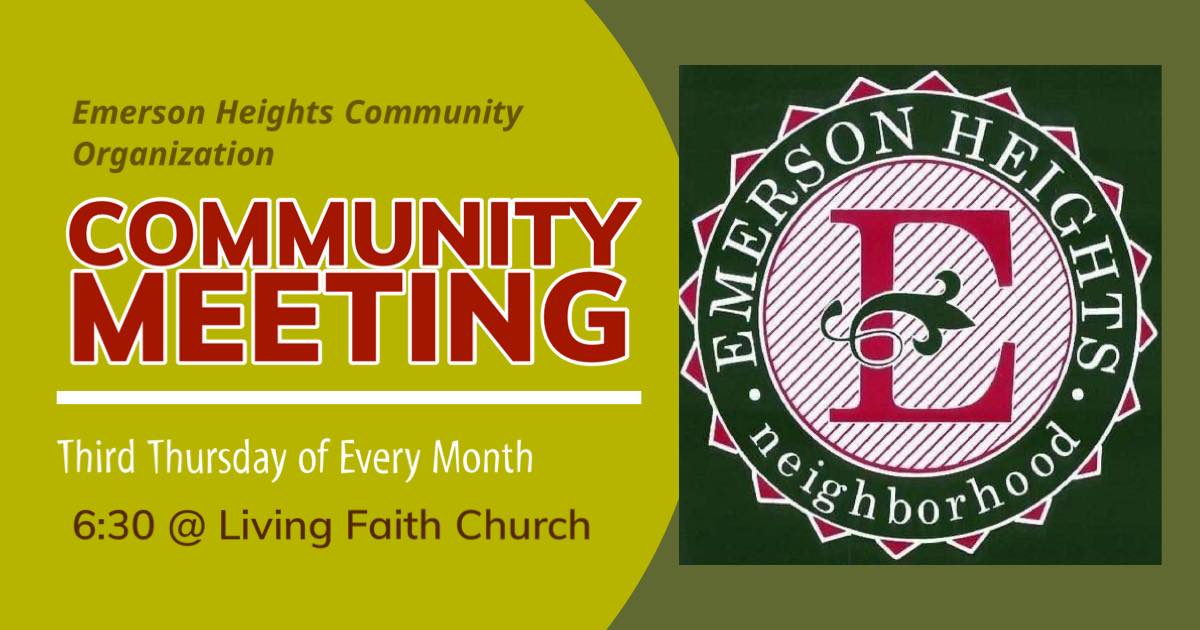 Join us: Community Meeting on Thursday, July 20